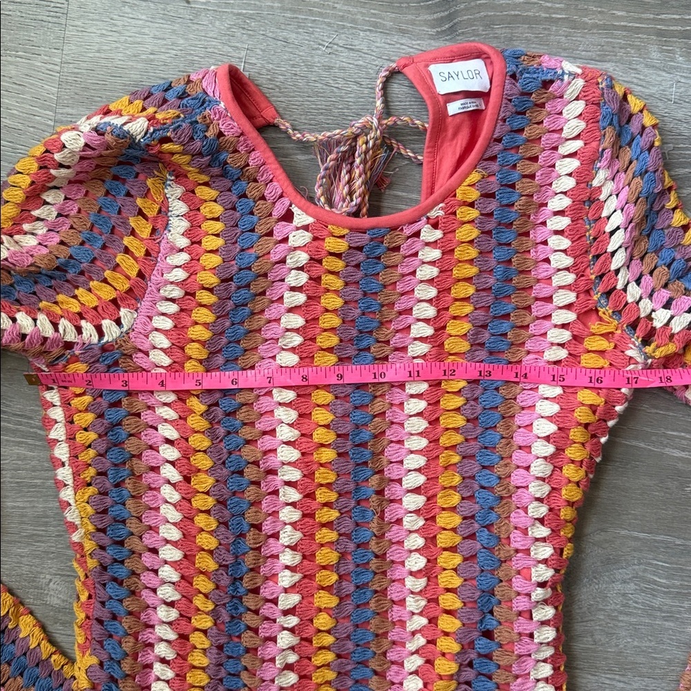 Saylor Multi Vonetta Mini Dress Large - Picture 10 of 14